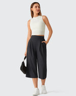 G4Free - ShiftReady Elastic Waist Wide Leg Capri Pants 18'' -GF26J897C007F-XS
