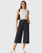 G4Free - ShiftReady Elastic Waist Wide Leg Capri Pants 18'' -GF26J897C007F-XS