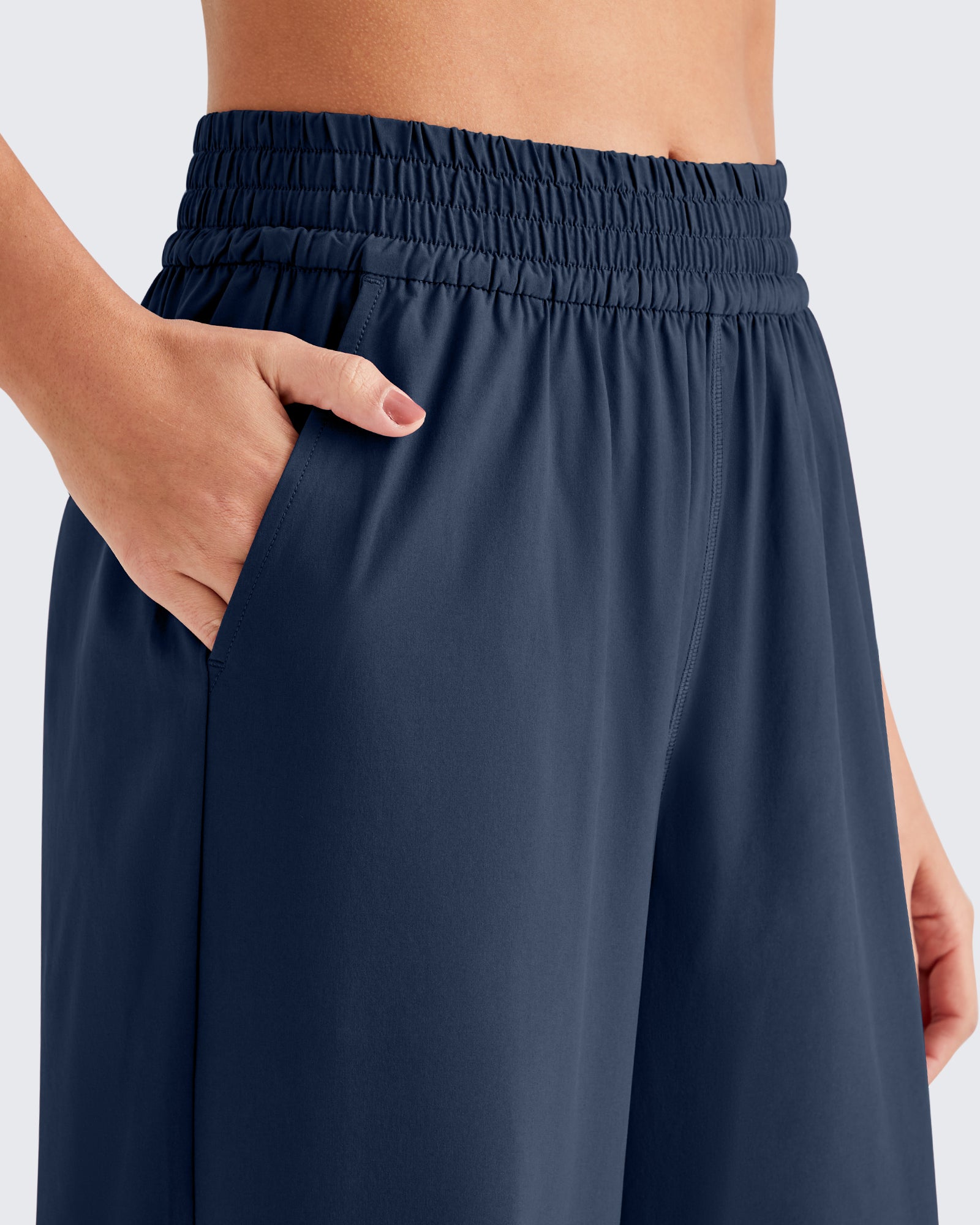 G4Free - ShiftReady Elastic Waistband Wide Leg Work Trousers -GF25J377AA-S