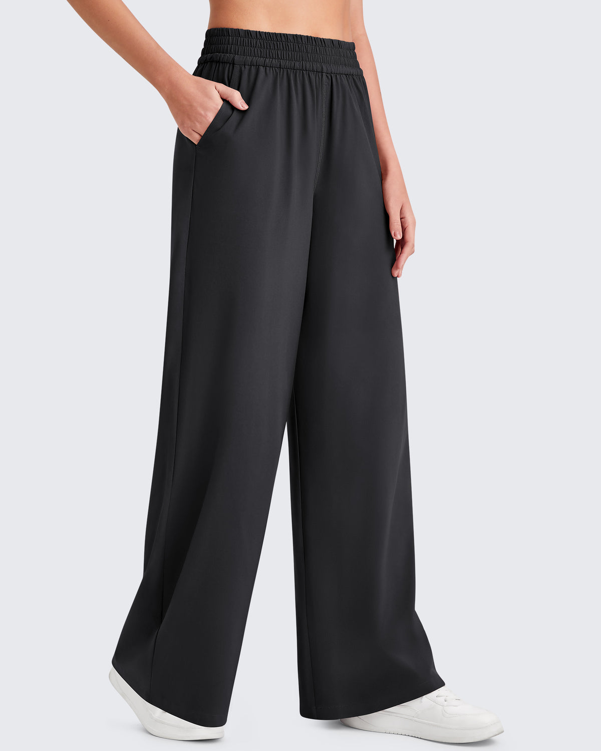 G4Free - ShiftReady Elastic Waistband Wide Leg Work Trousers -GF25J377AA-S