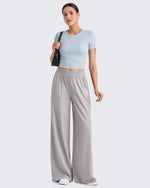 G4Free - ShiftReady Elastic Waistband Wide Leg Work Trousers -GF25J377AA-S