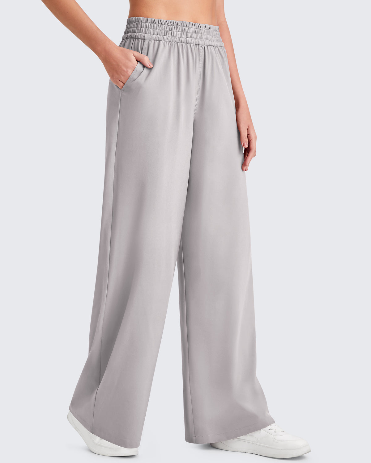 G4Free - ShiftReady Elastic Waistband Wide Leg Work Trousers -GF25J377AA-S
