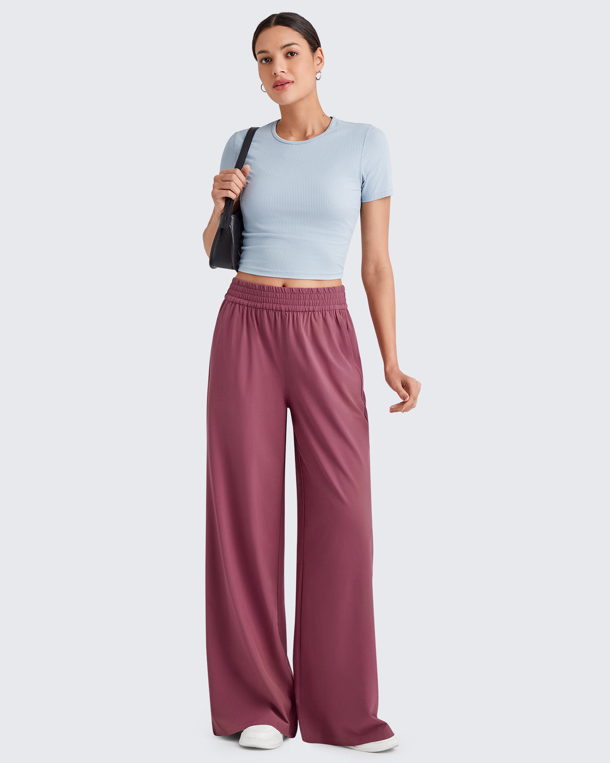 G4Free - ShiftReady Elastic Waistband Wide Leg Work Trousers -GF25J377AA-S