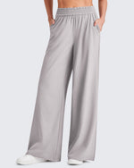 G4Free - ShiftReady Elastic Waistband Wide Leg Work Trousers -GF25J377BA-S