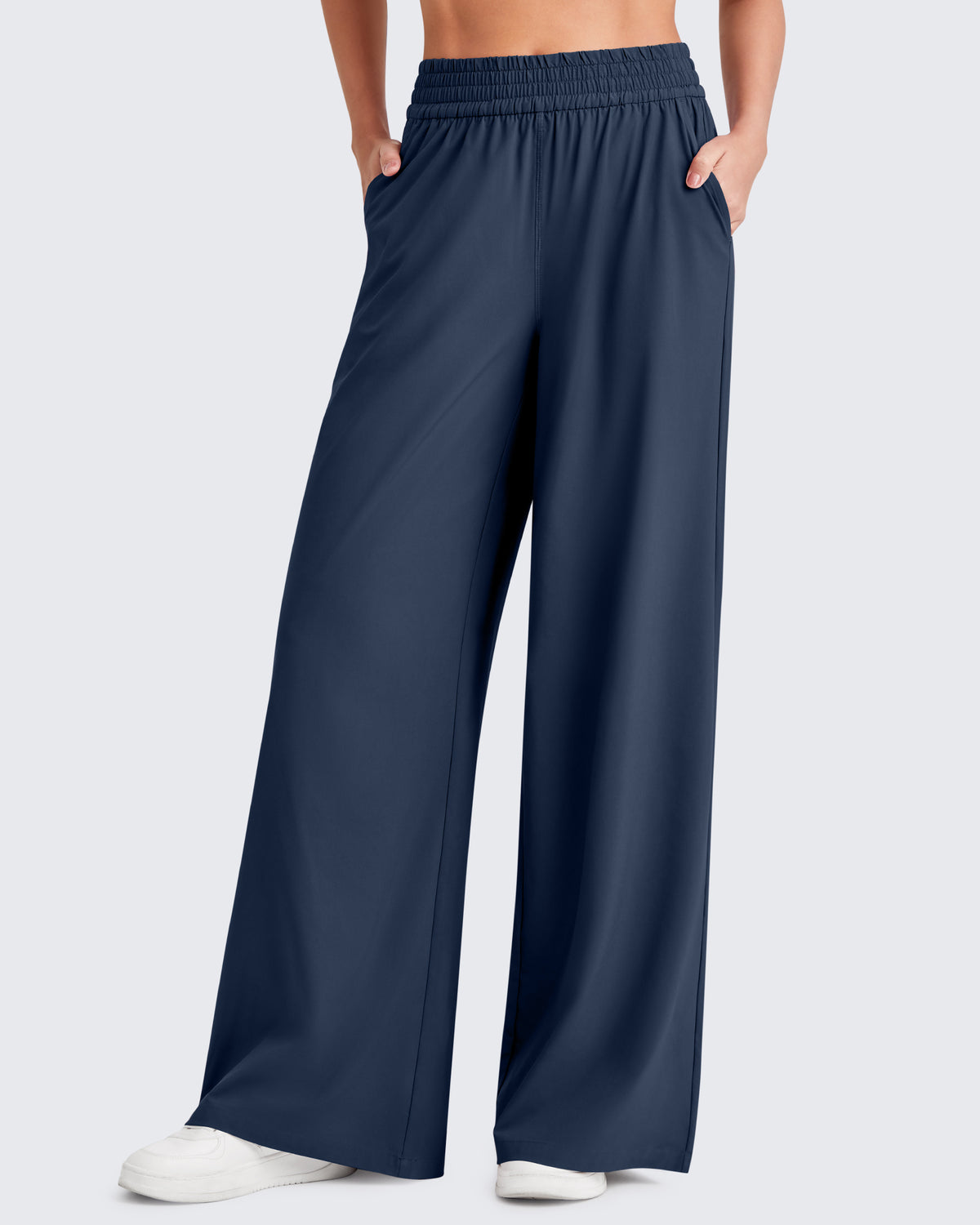 G4Free - ShiftReady Elastic Waistband Wide Leg Work Trousers -GF25J377CA-S