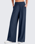G4Free - ShiftReady Elastic Waistband Wide Leg Work Trousers -GF25J377CA-S