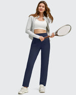 G4Free - ShiftReady Front Pleated Ankle Tapered High Waist Trousers -GF25D637AA-S