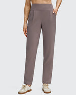 G4Free - ShiftReady Front Pleated Ankle Tapered High Waist Trousers -GF25D637AA-S