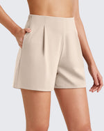 G4Free - ShiftReady High-Rise Pleated Work Shorts 5'' -GF25E395DA-S