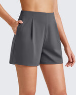 G4Free - ShiftReady High-Rise Pleated Work Shorts 5'' -GF25E395EA-S