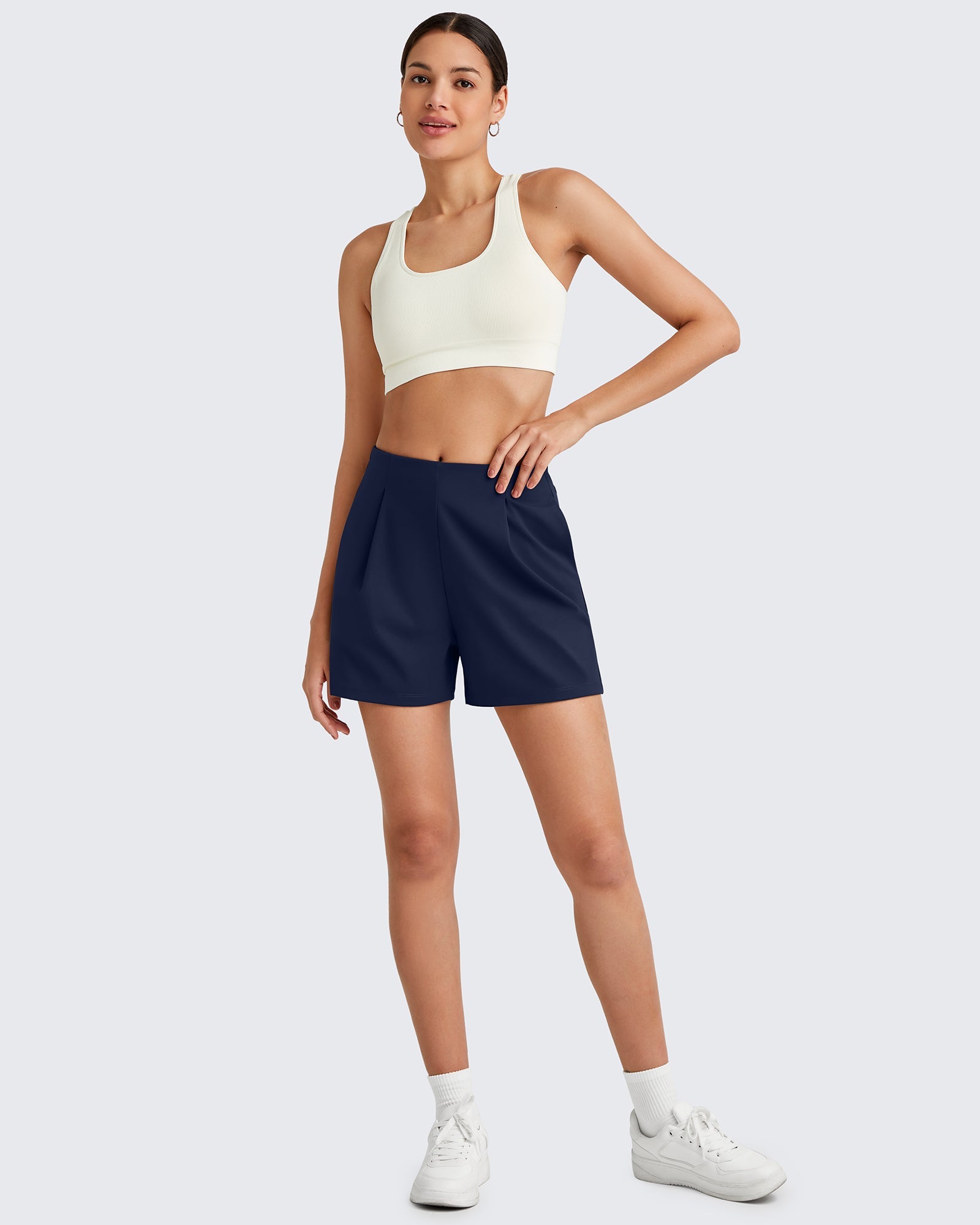 G4Free - ShiftReady High-Rise Pleated Work Shorts 5'' -GF25E395FA-S