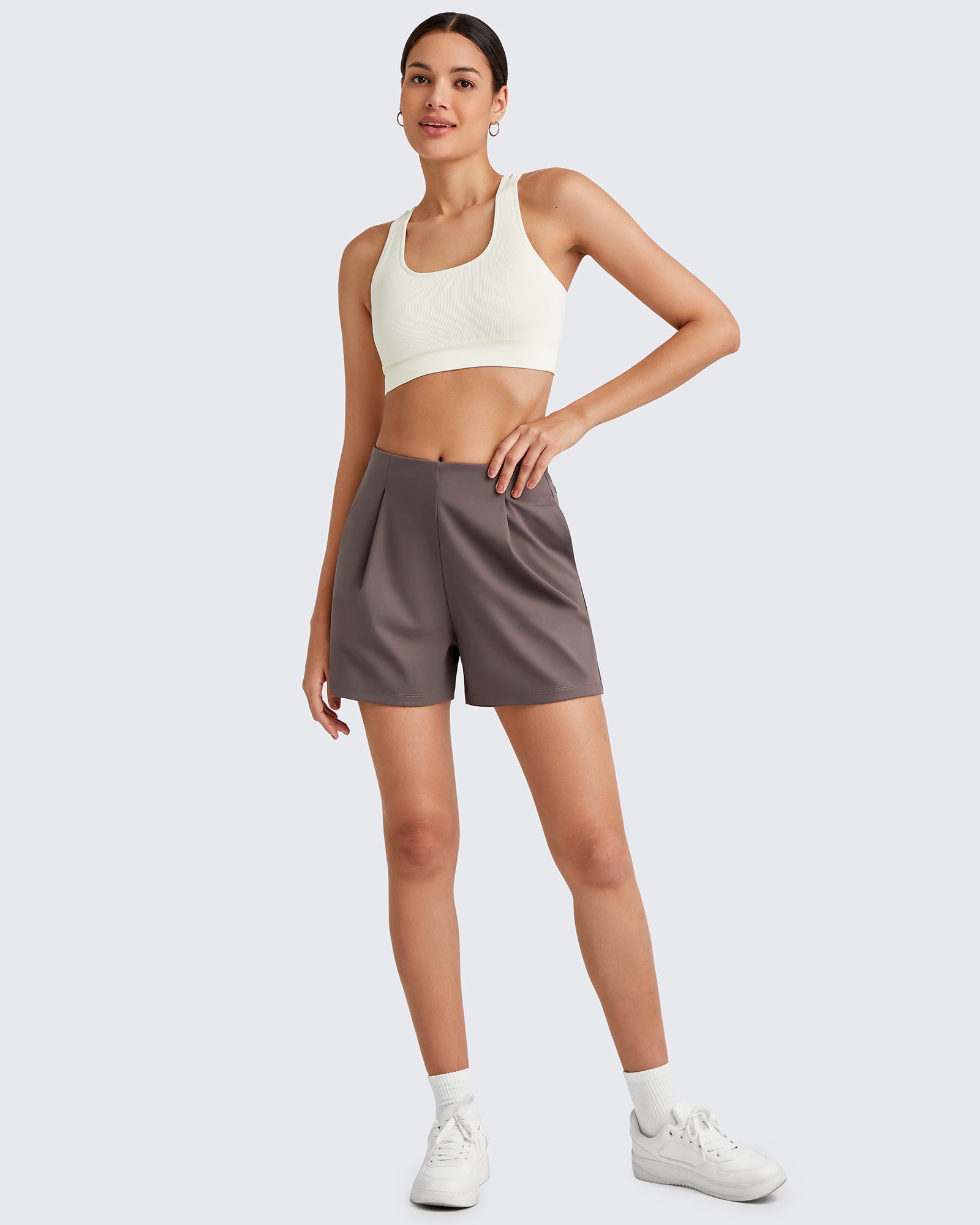 G4Free - ShiftReady High-Rise Pleated Work Shorts 5'' -GF25E395FA-S