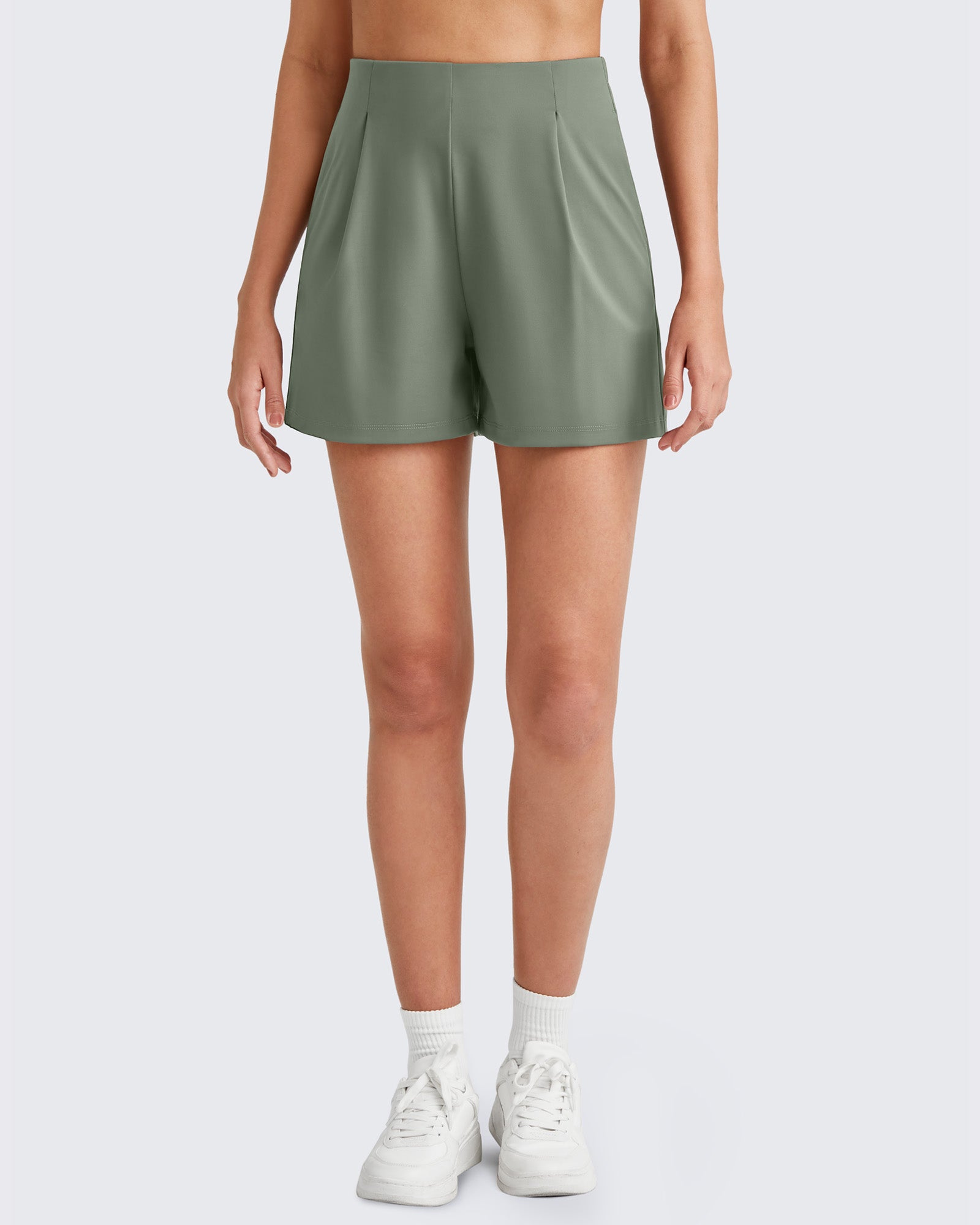 G4Free - ShiftReady High-Rise Pleated Work Shorts 5'' -GF25E395FA-S