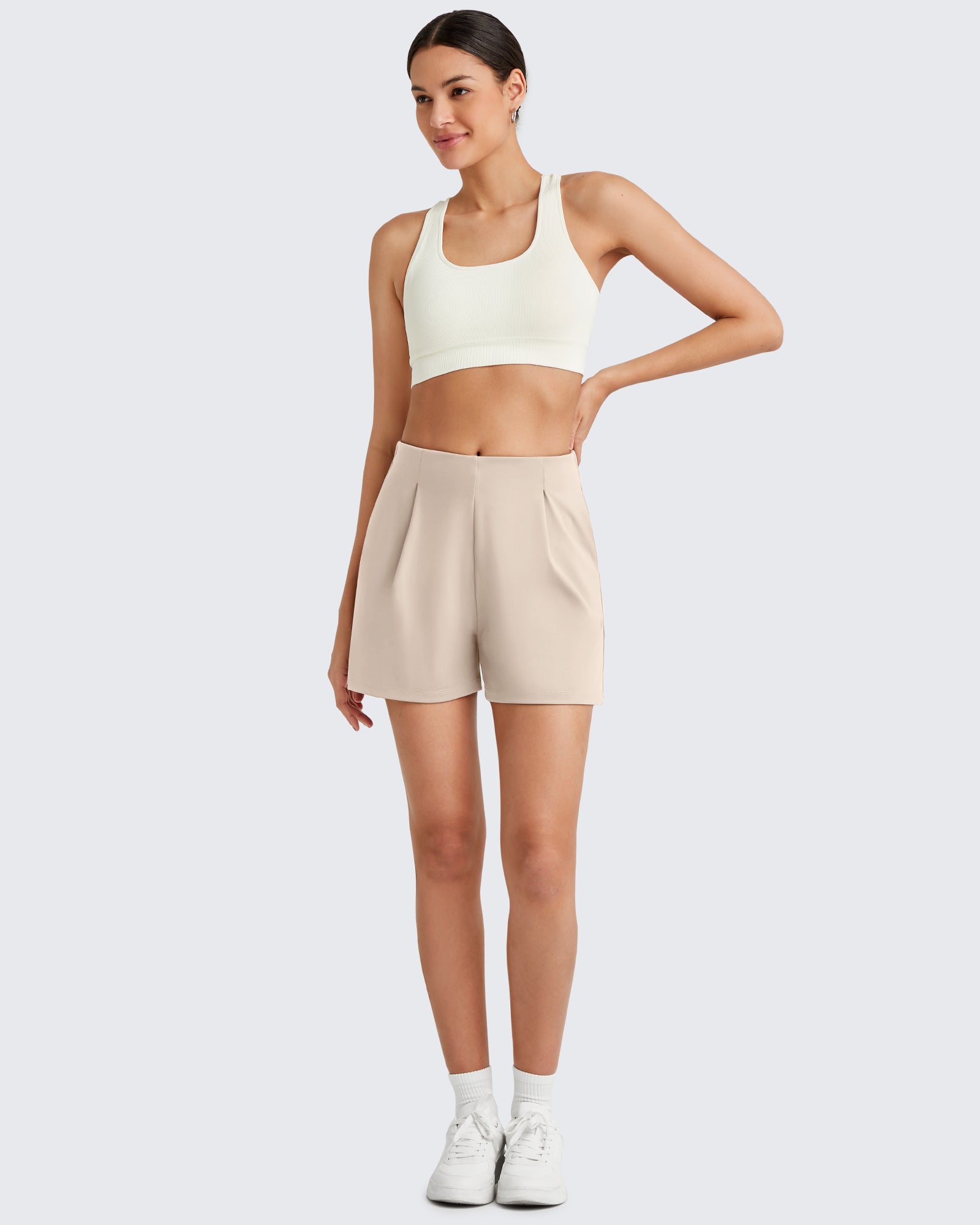 G4Free - ShiftReady High-Rise Pleated Work Shorts 5'' -GF25E395FA-S