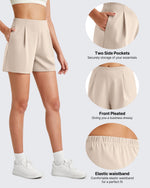 G4Free - ShiftReady High-Rise Pleated Work Shorts 5'' -GF25E395FA-S
