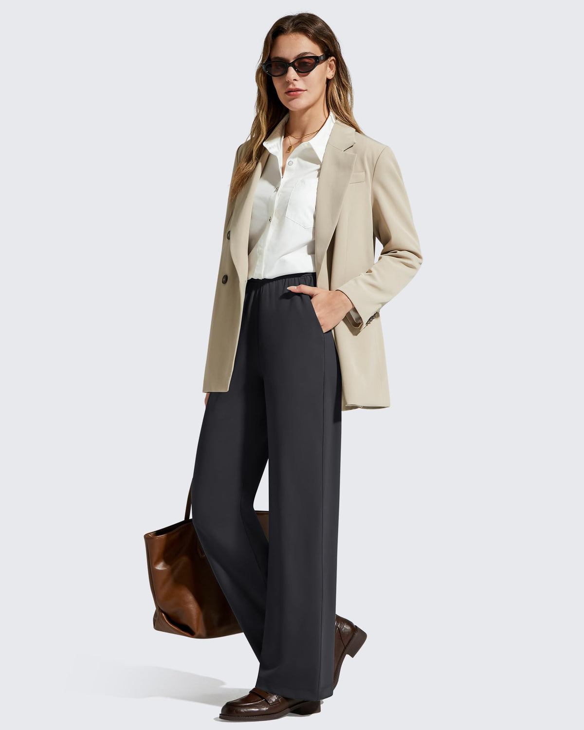 G4Free - ShiftReady High-Rise Straight Leg Dress Pants -GF25J423AA-S