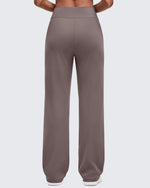 G4Free - ShiftReady High Waist Hidden Zipper Pockets Dress Pants -GF25D571AA-S