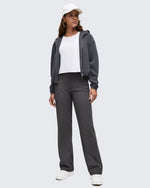 G4Free - ShiftReady High Waist Hidden Zipper Pockets Dress Pants -GF25D571AA-S
