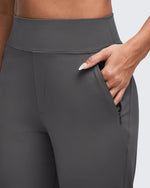 G4Free - ShiftReady High Waist Hidden Zipper Pockets Dress Pants -GF25D571AA-S