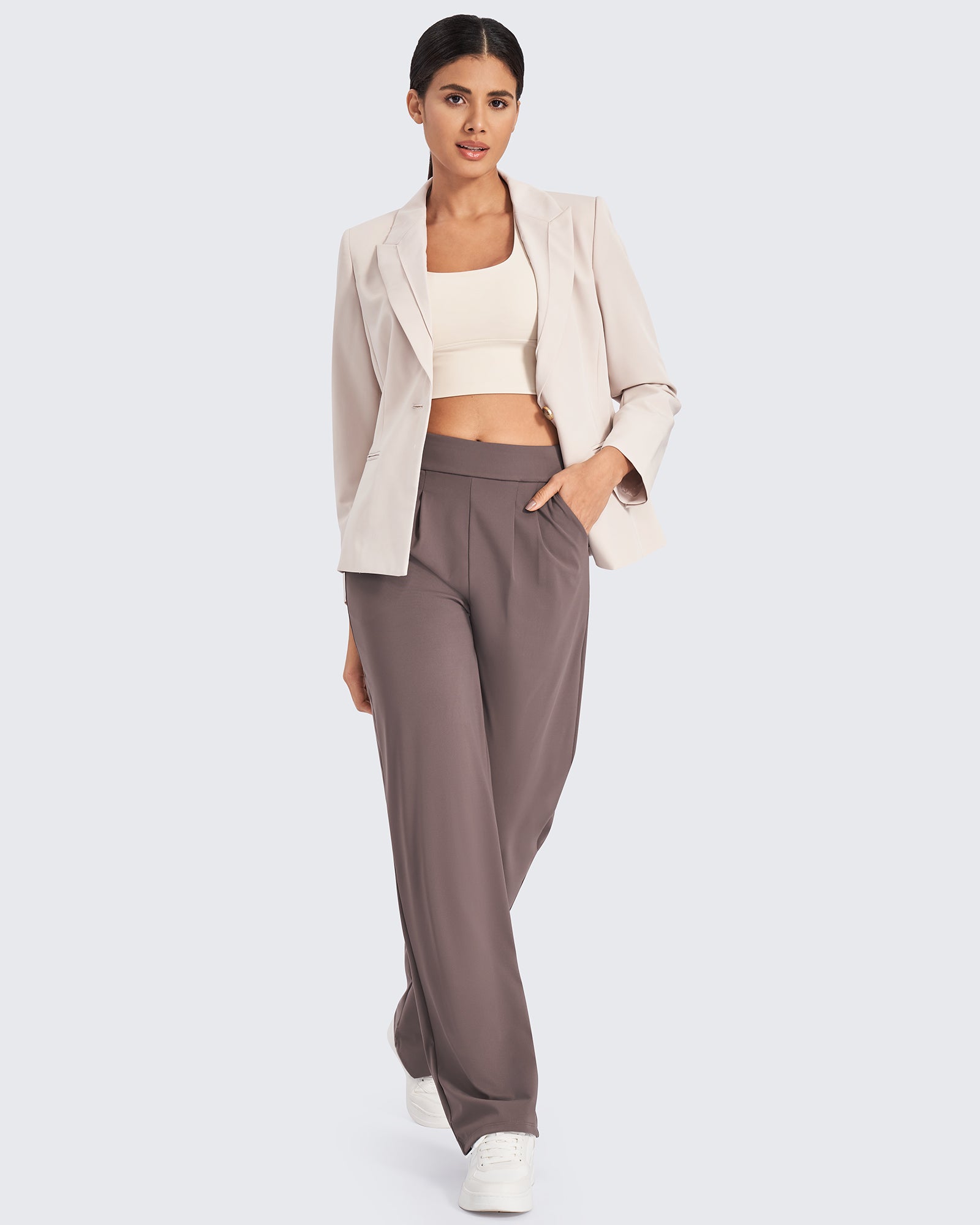 G4Free - ShiftReady High-Waist Work Wide Leg Pants -GF24J227AA-S