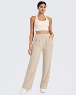 G4Free - ShiftReady High-Waist Work Wide Leg Pants -GF24J227AA-S