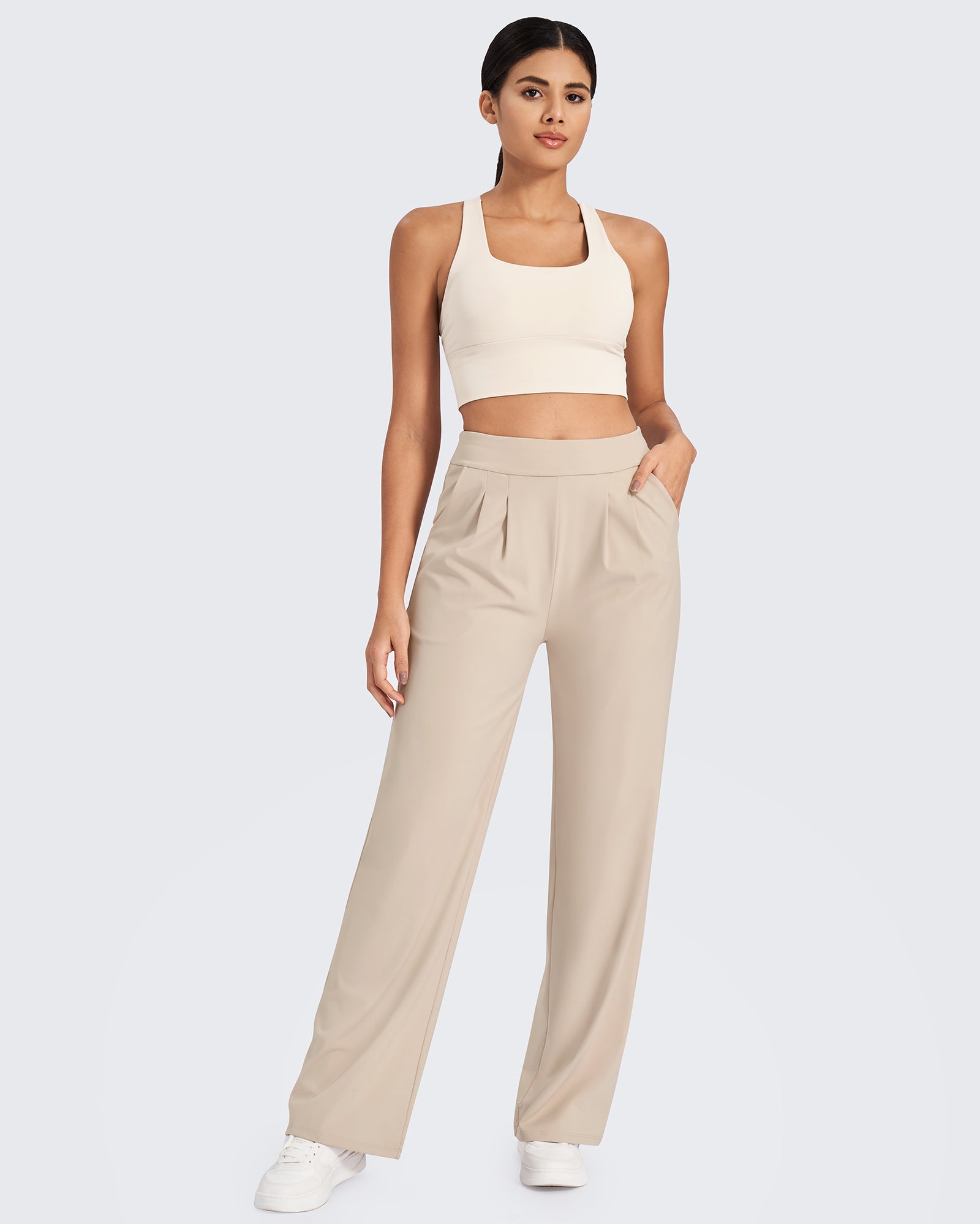 G4Free - ShiftReady High-Waist Work Wide Leg Pants -GF24J227AA-S