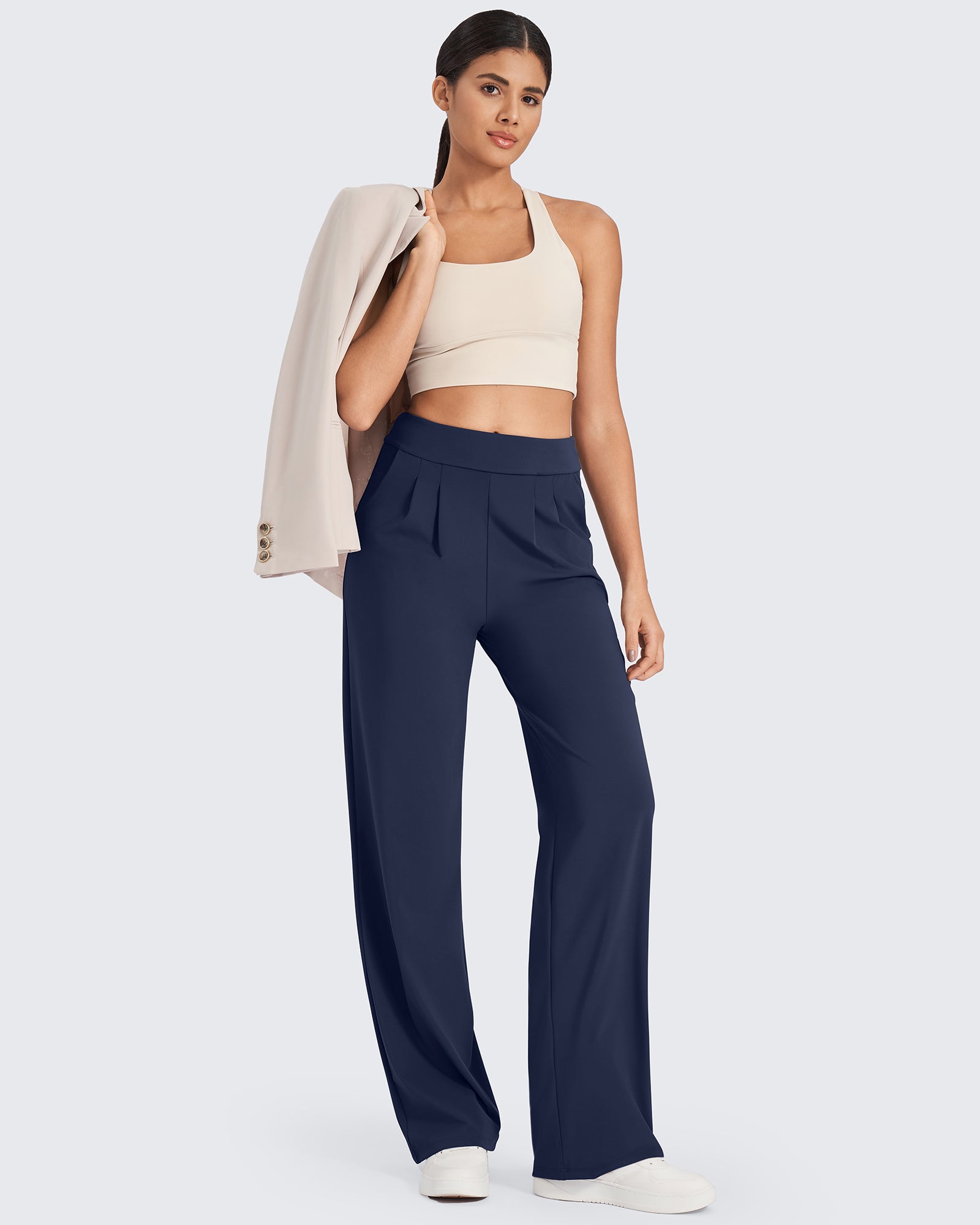 G4Free - ShiftReady High-Waist Work Wide Leg Pants -GF24J227AA-S