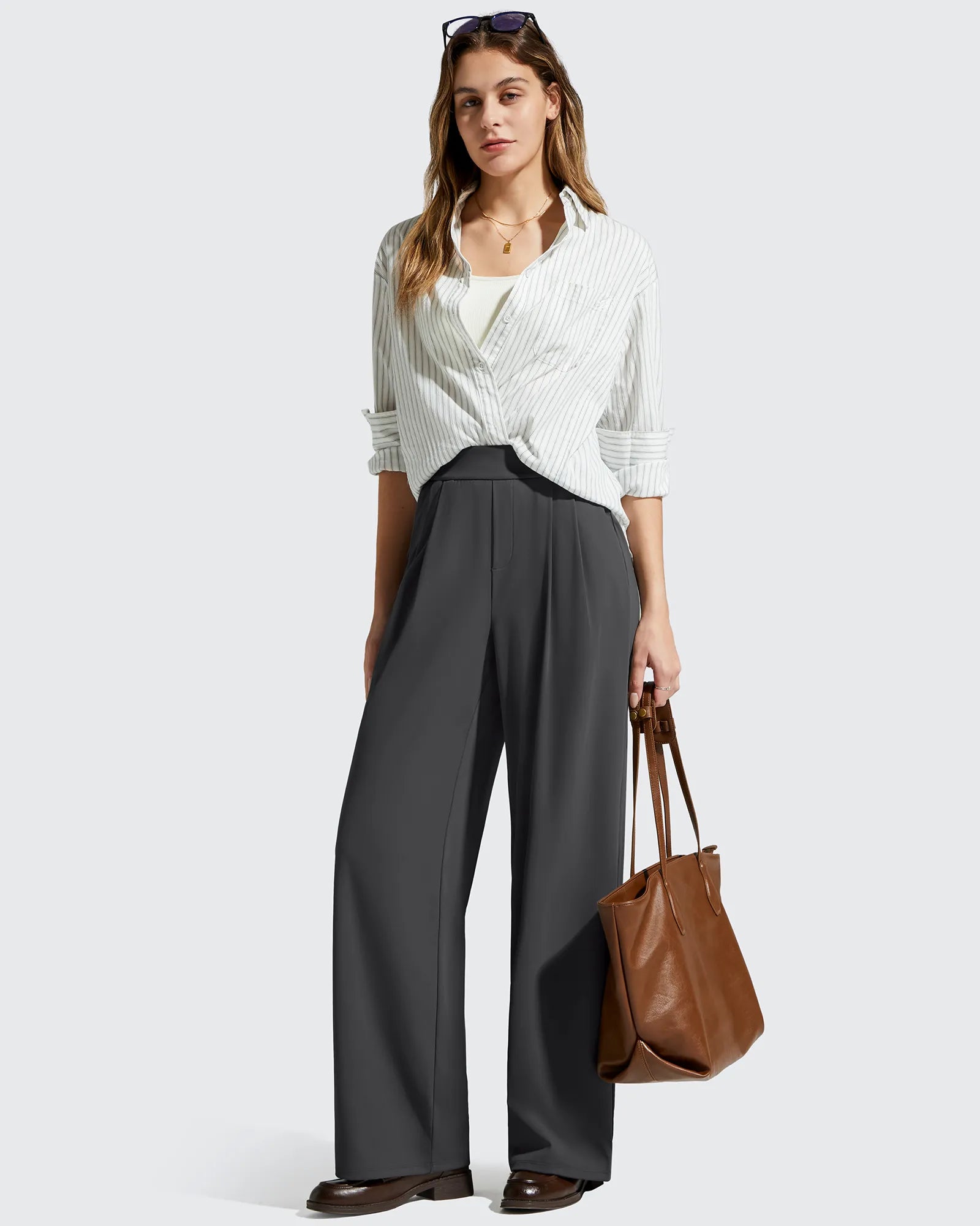 G4Free - ShiftReady High Waisted Dressy Casual Trousers -GF25J513AA-S