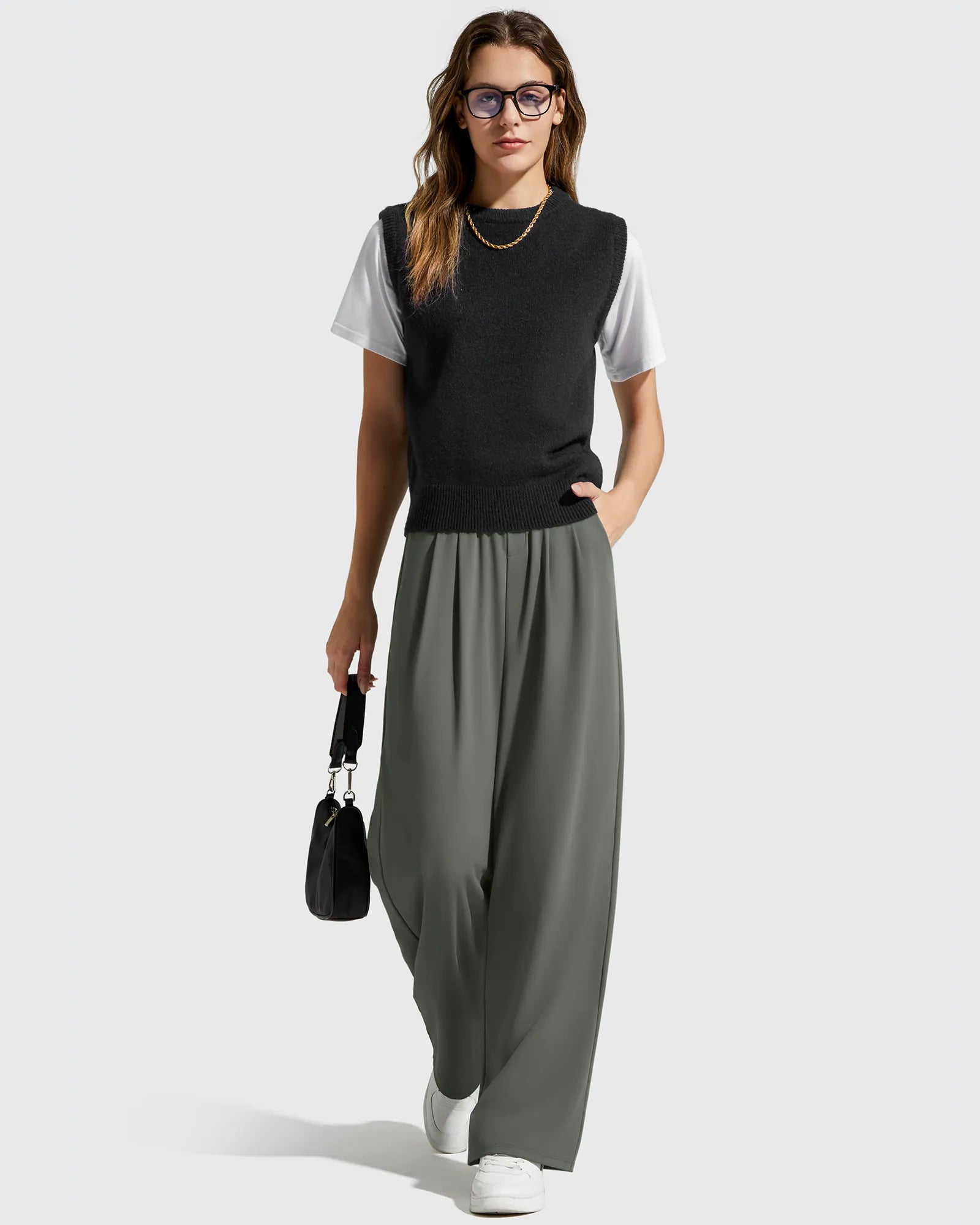G4Free - ShiftReady High Waisted Dressy Casual Trousers -GF25J513AA-S