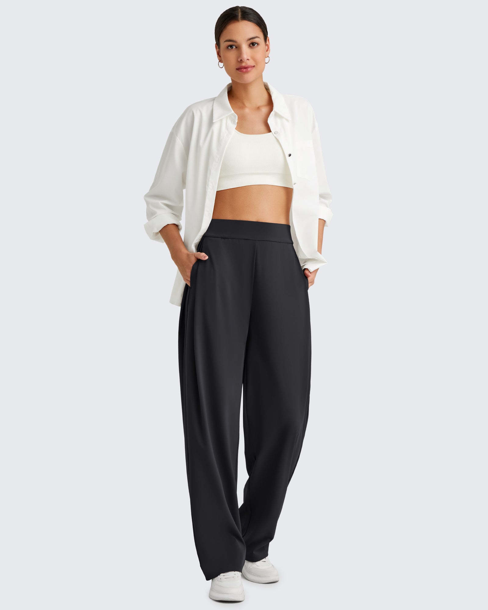 G4Free - ShiftReady High Waisted Wide Leg Dress Trousers -GF25J361CA-S
