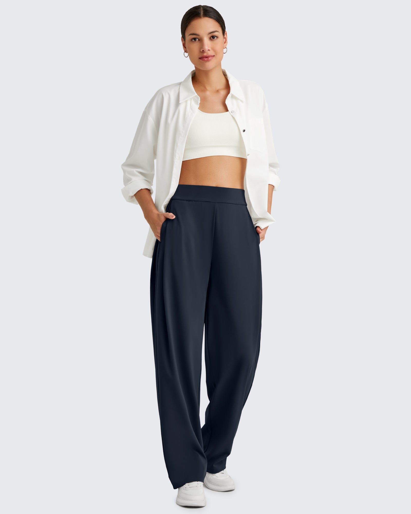 G4Free - ShiftReady High Waisted Wide Leg Dress Trousers -GF25J361CA-S