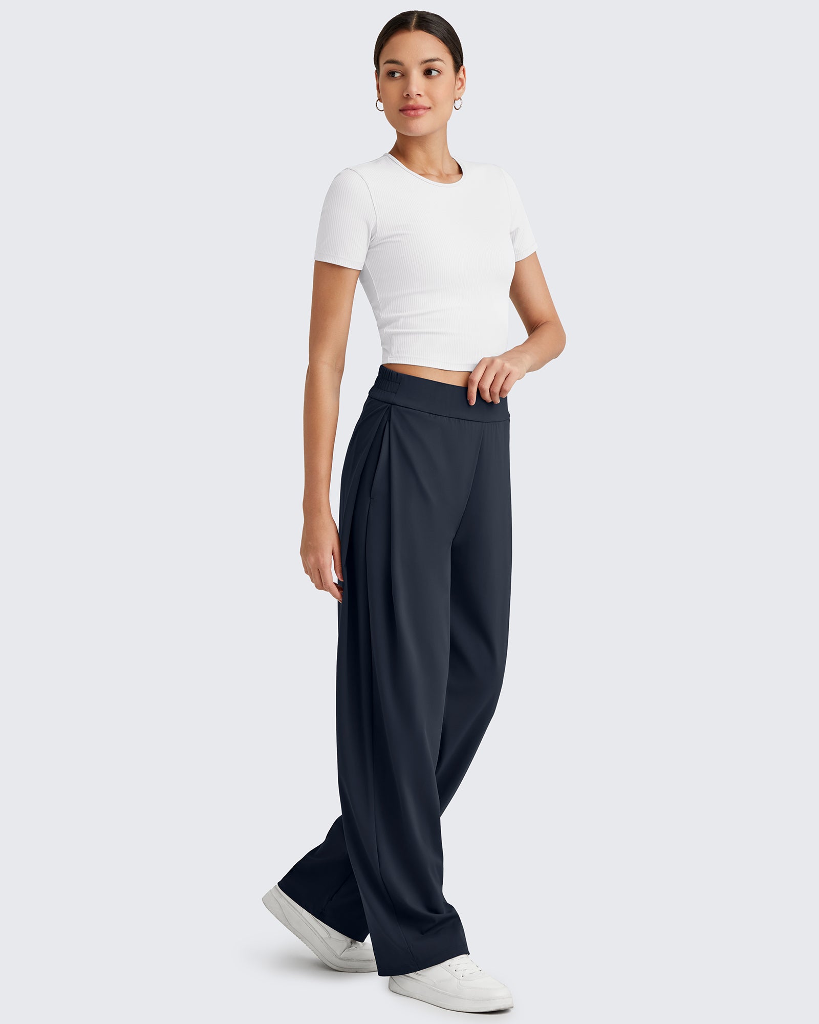 G4Free - ShiftReady High Waisted Wide Leg Dress Trousers -GF25J361CA-S