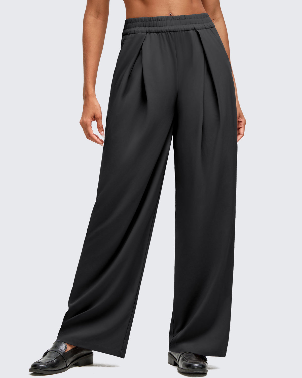 G4Free - ShiftReady Lightweight Front Pleat Wide Leg Pants -GF25J353AA-S