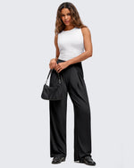 G4Free - ShiftReady Lightweight Front Pleat Wide Leg Pants -GF25J353DA-S