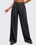 G4Free - ShiftReady Lightweight Front Pleat Wide Leg Pants -GF25J353DA-S