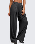 G4Free - ShiftReady Lightweight Front Pleat Wide Leg Pants -GF25J353DA-S