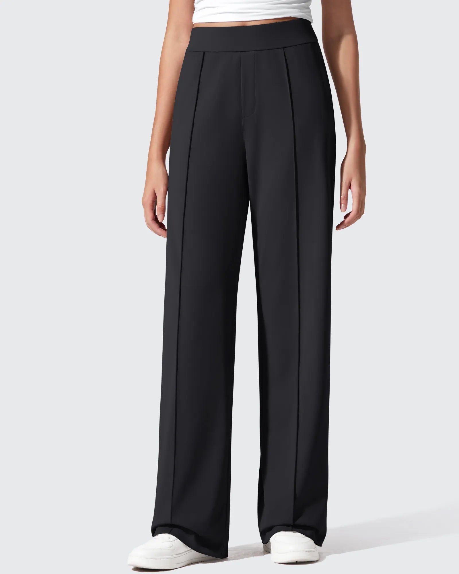 G4Free - ShiftReady Pockets Elastic Band Wide Leg Work Pants -GF25J691AA-S