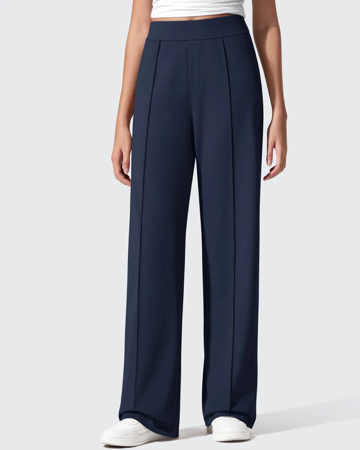 G4Free - ShiftReady Pockets Elastic Band Wide Leg Work Pants -GF25J691AA-S