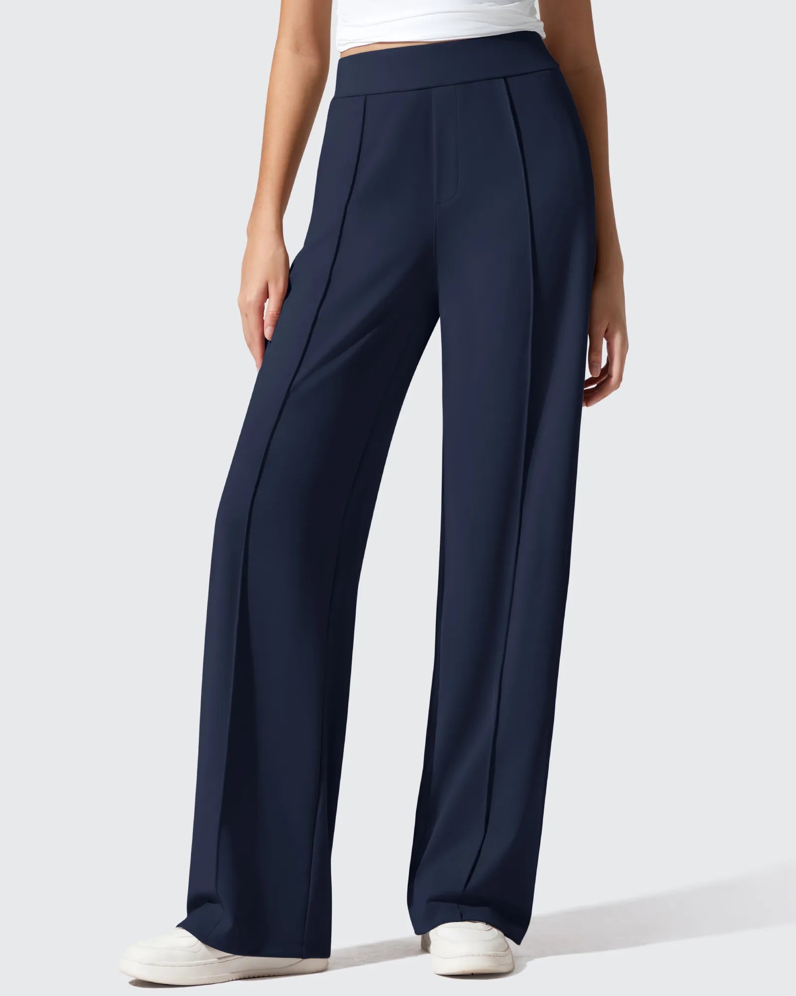 G4Free - ShiftReady Pockets Elastic Band Wide Leg Work Pants -GF25J691AA-S