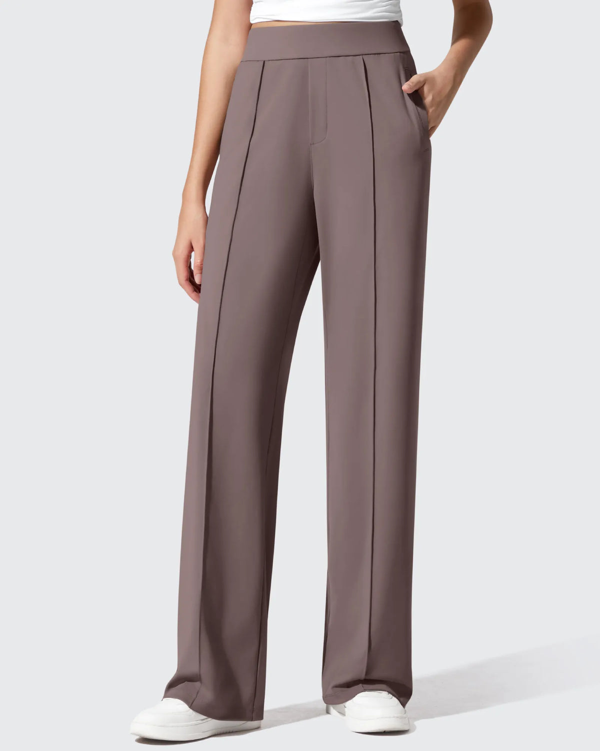 G4Free - ShiftReady Pockets Elastic Band Wide Leg Work Pants -GF25J691AA-S