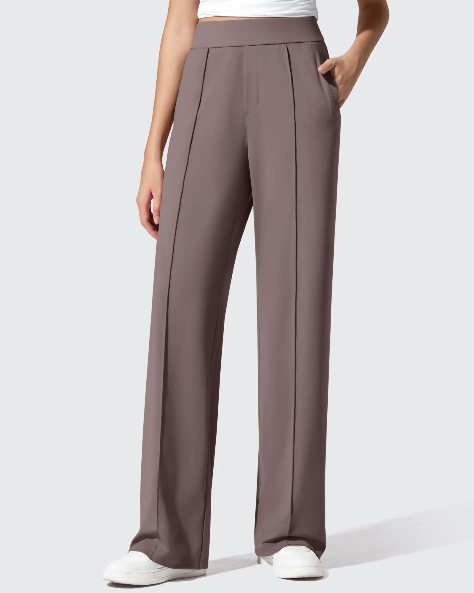 G4Free - ShiftReady Pockets Elastic Band Wide Leg Work Pants -GF25J691AA-S