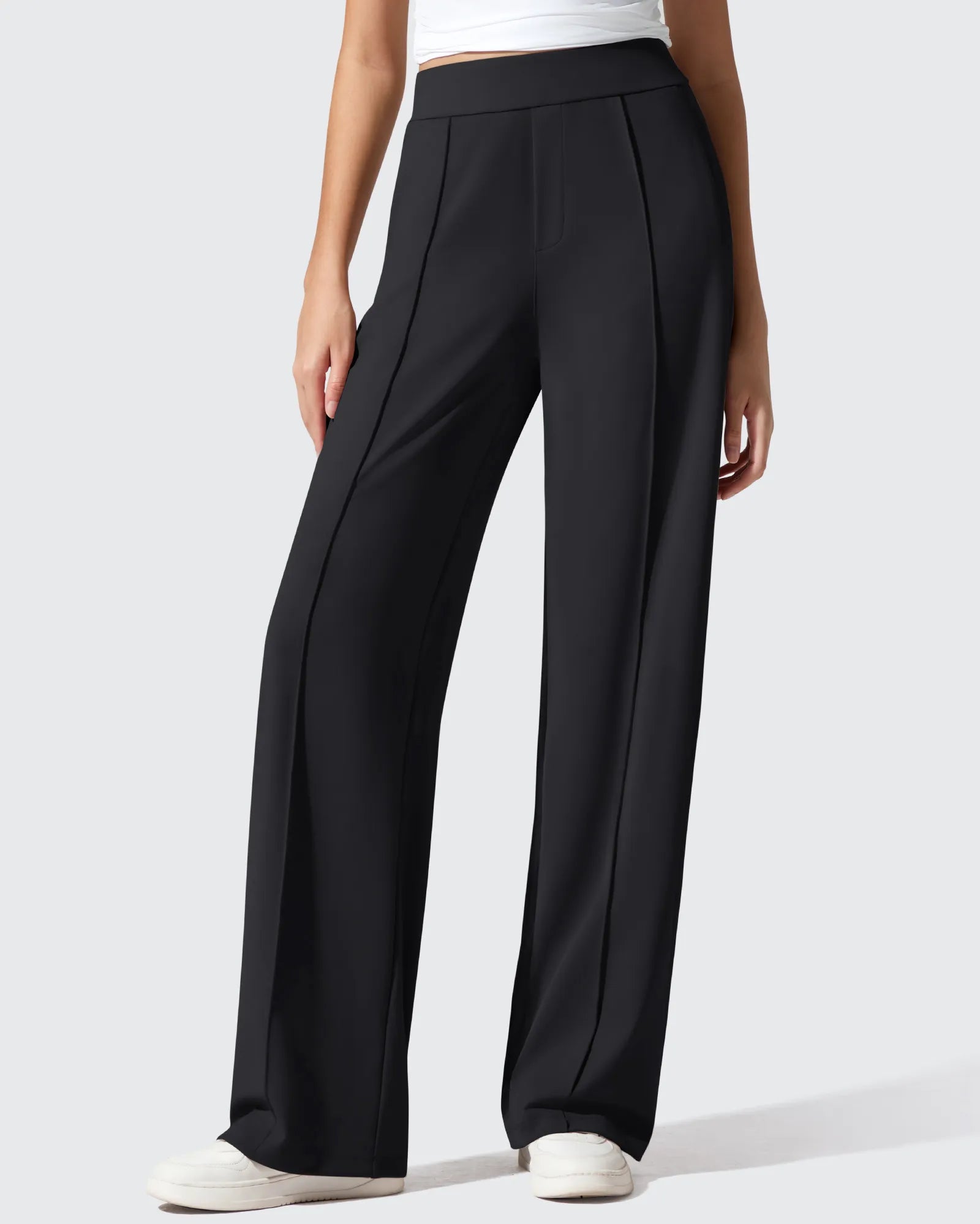 G4Free - ShiftReady Pockets Elastic Band Wide Leg Work Pants -GF25J691AA-S
