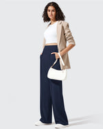 G4Free - ShiftReady Pockets Elastic Band Wide Leg Work Pants -GF25J691AA-S