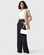 G4Free - ShiftReady Pockets Elastic Band Wide Leg Work Pants -GF25J691AA-S