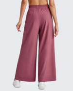 G4Free - ShiftReady Side Slit High-Rise Wide Leg Ankle Pants -GF25J403AA-S
