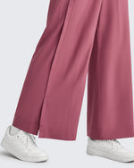 G4Free - ShiftReady Side Slit High-Rise Wide Leg Ankle Pants -GF25J403AA-S