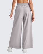 G4Free - ShiftReady Side Slit High-Rise Wide Leg Ankle Pants -GF25J403AA-S
