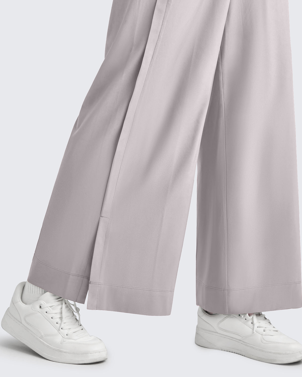 G4Free - ShiftReady Side Slit High-Rise Wide Leg Ankle Pants -GF25J403AA-S