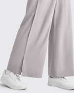 G4Free - ShiftReady Side Slit High-Rise Wide Leg Ankle Pants -GF25J403AA-S