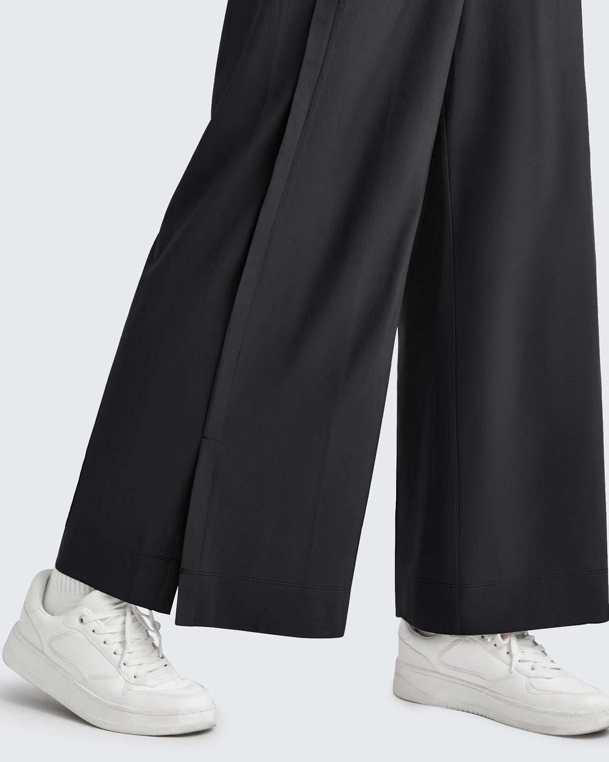 G4Free - ShiftReady Side Slit High-Rise Wide Leg Ankle Pants -GF25J403AA-S